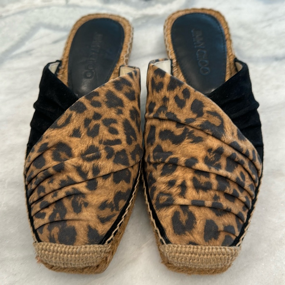 Jimmy Choo espadrille mules